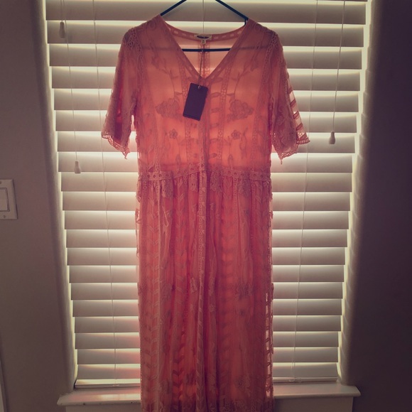 Hidden Alley Dresses | Nwt Hidden Alley, Blush Lace Dress Size M | Color: Pink | Size: M | Nwilliams12345's Closet